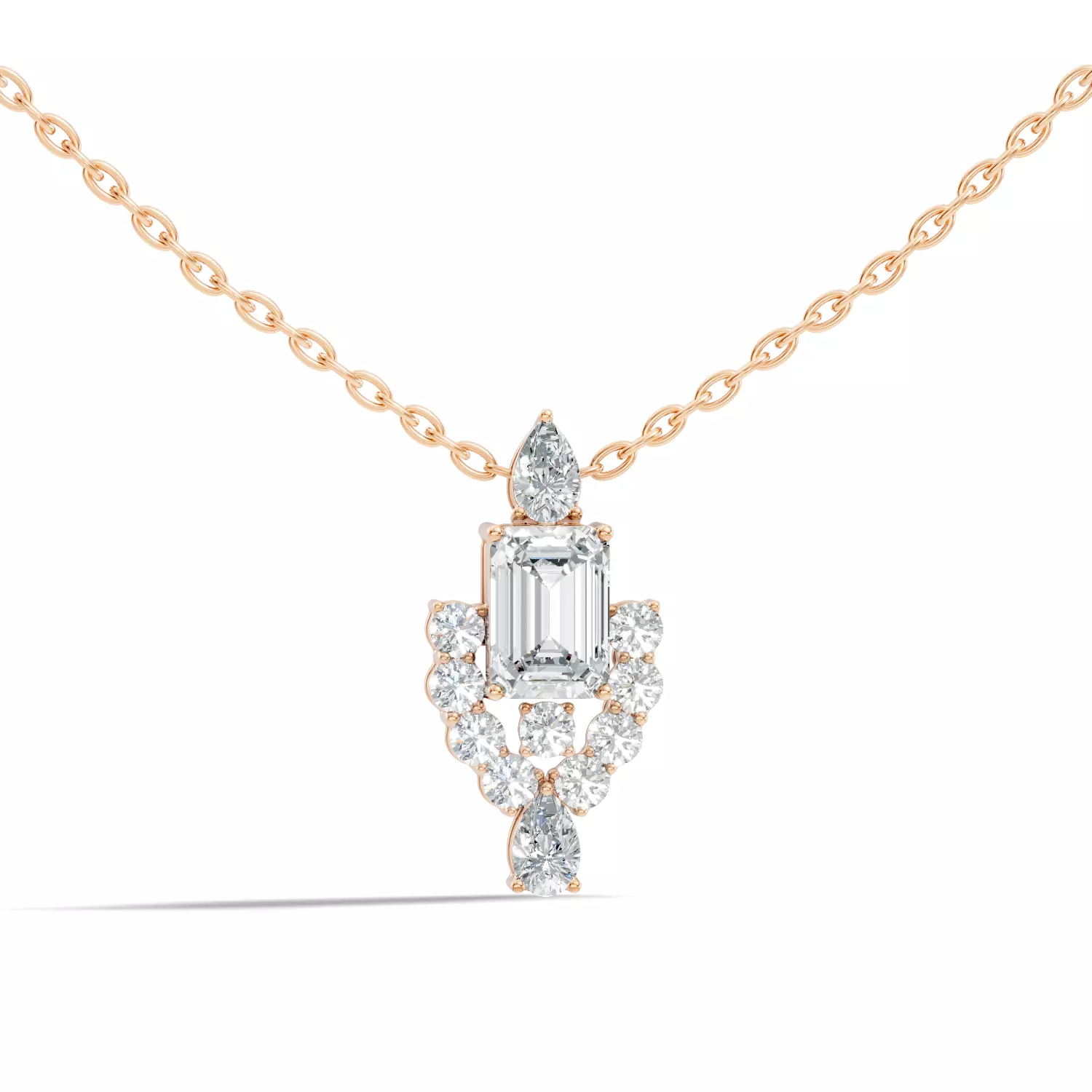 Emerald Solitaire Pendant 3D print model