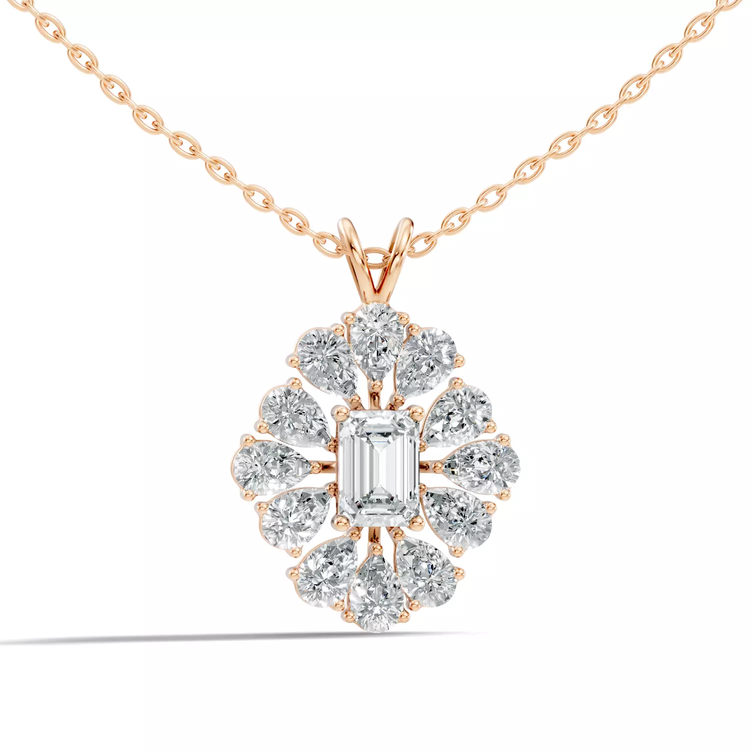 Emerald Solitaire Pendant 3D print model