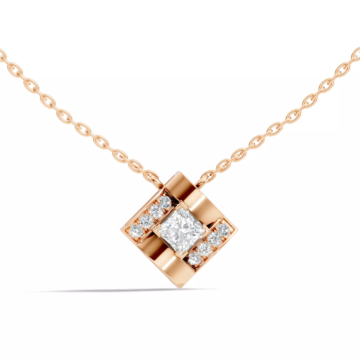 Princess Solitaire Pendant 3D print model