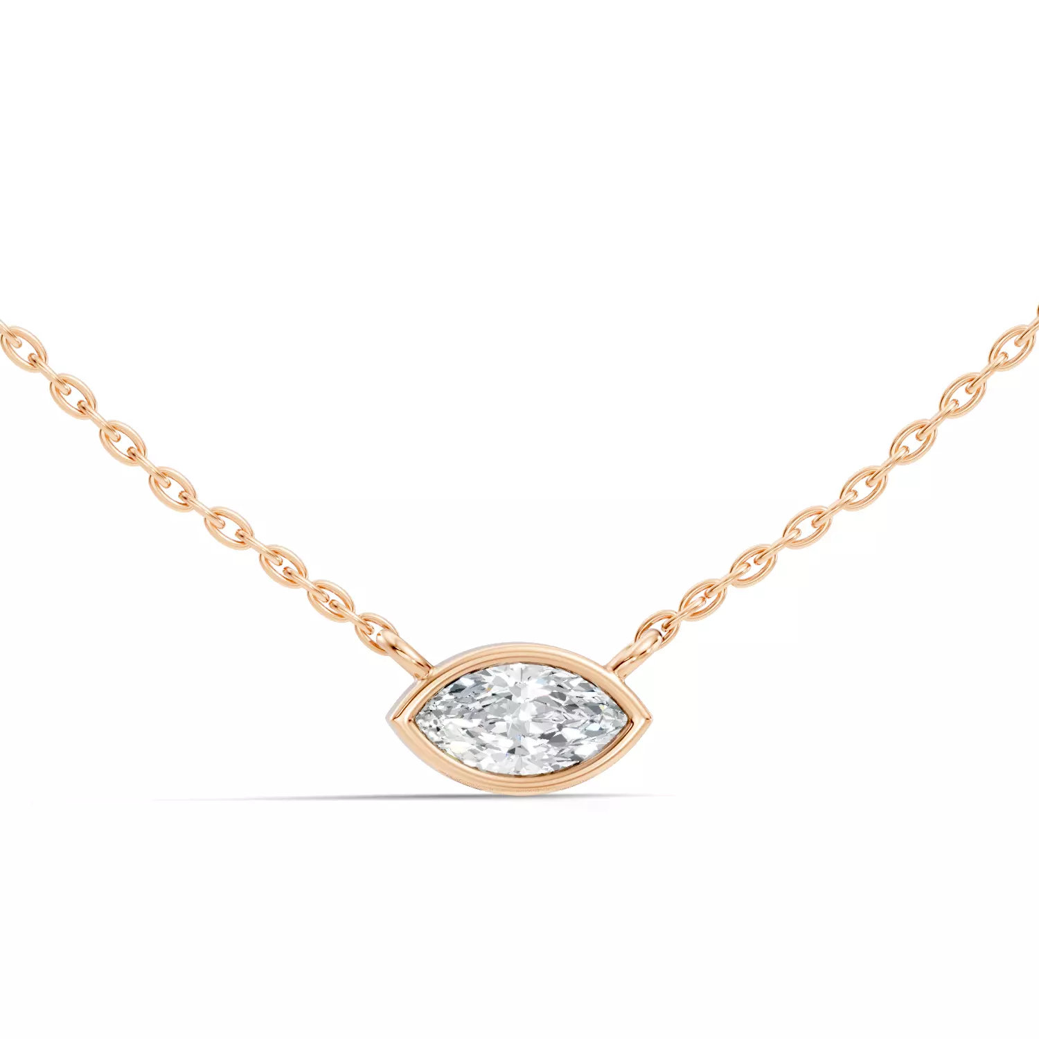 Marquise Solitaire Pendant 3D print model