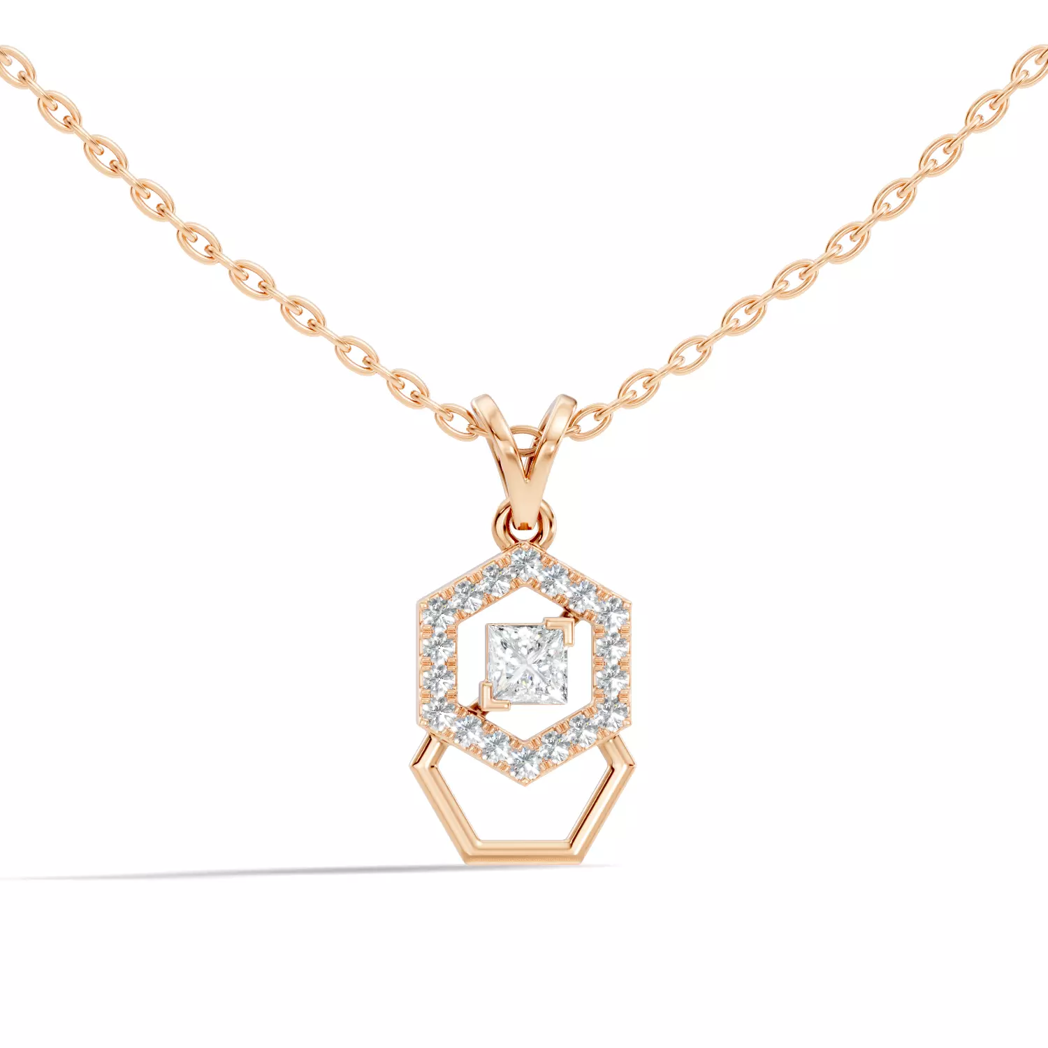 Princess Solitaire Pendant 3D print model