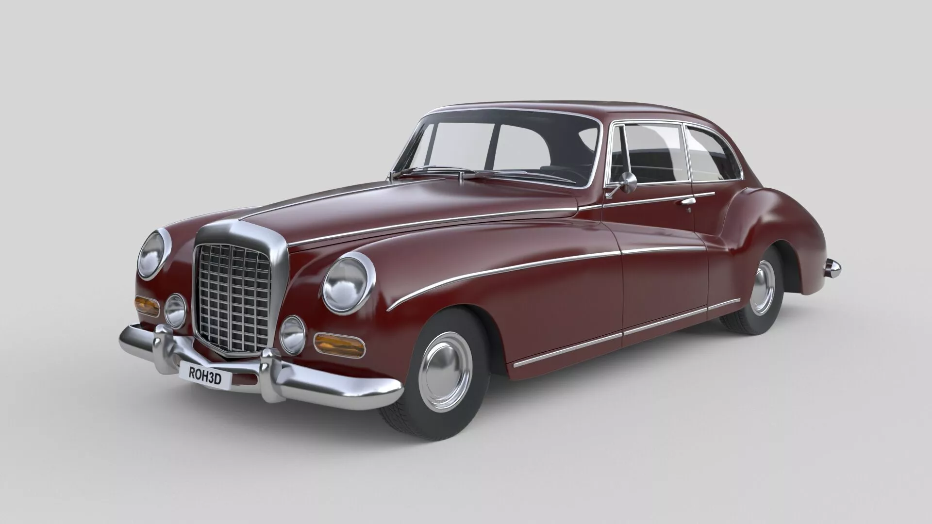 Generic Classic Luxury Grand Coupe 1950s 3D model