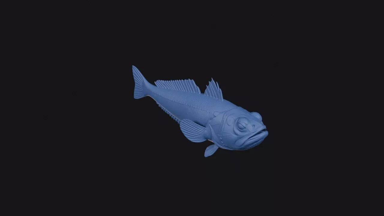 Greater Weever Fish 3D print model
