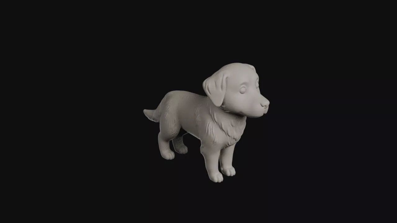 Cartoon Dog 3D print model