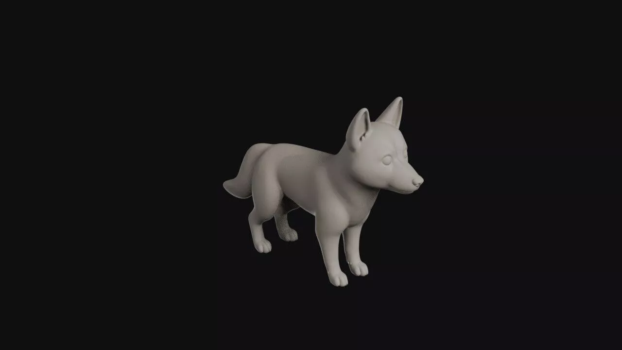 Cartoon Dingo 3D print model