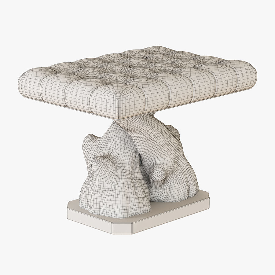 Pouf Boiserie 3D model_5