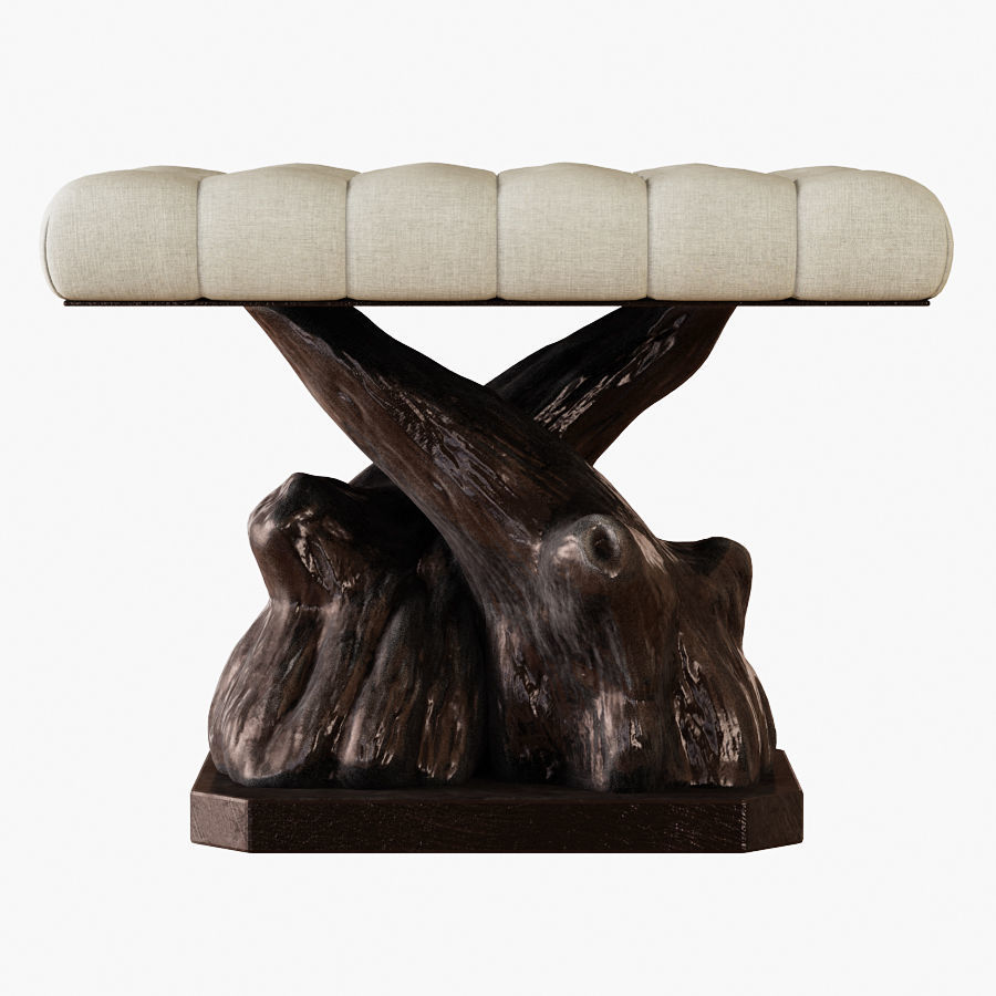 Pouf Boiserie 3D model_3