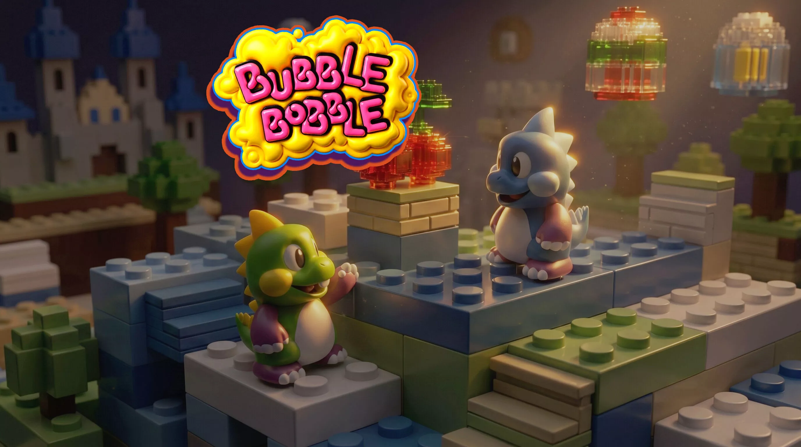 Bubble Bobble - Retro Characters - 2 models - Free 3D print model