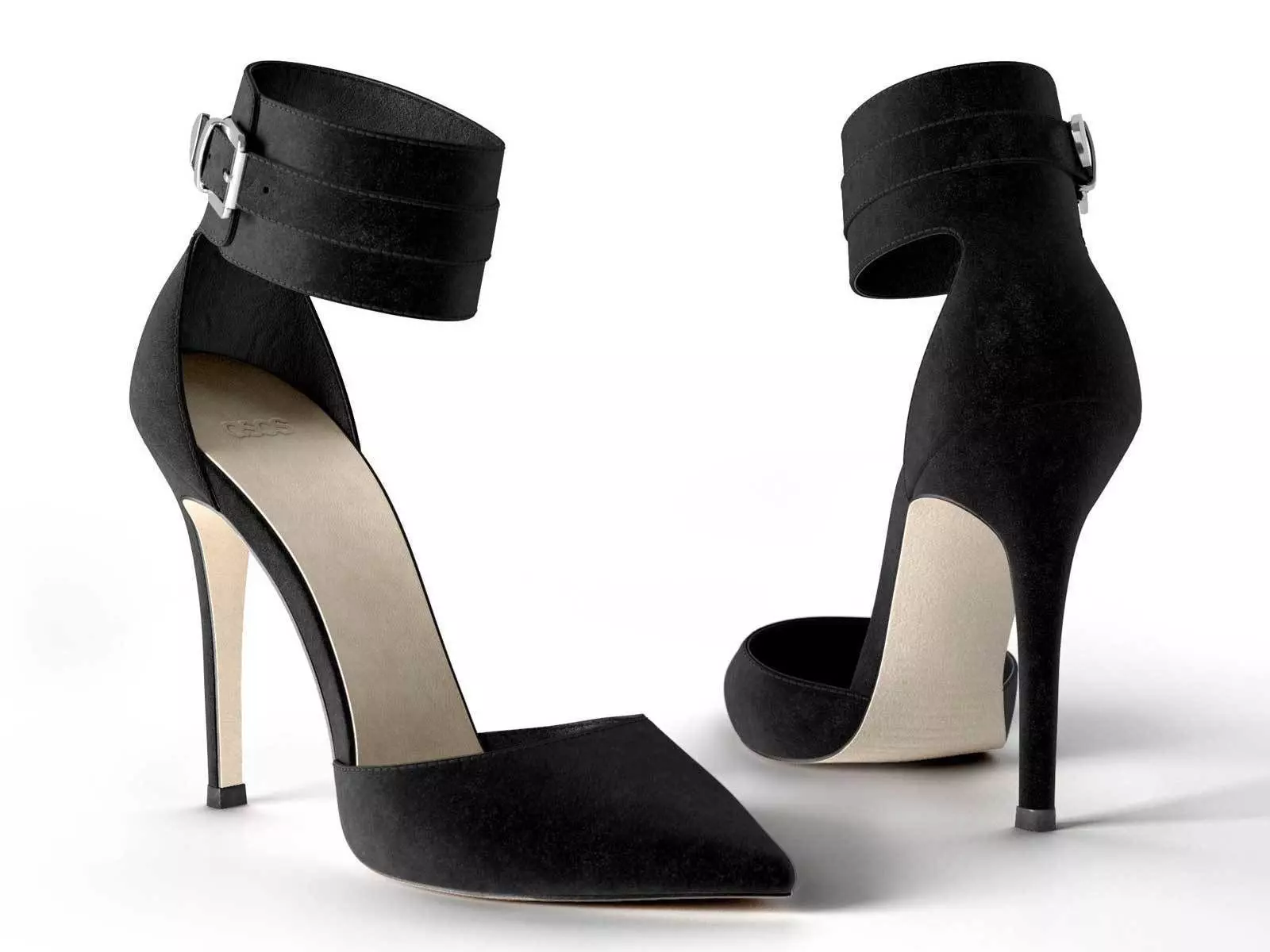 Pluto Pointed Heels 3D model_0