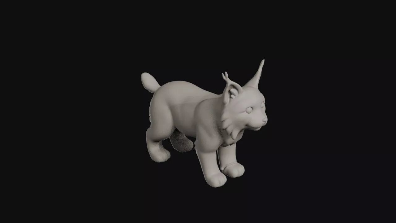 Cartoon Canada Lynx 3D print model