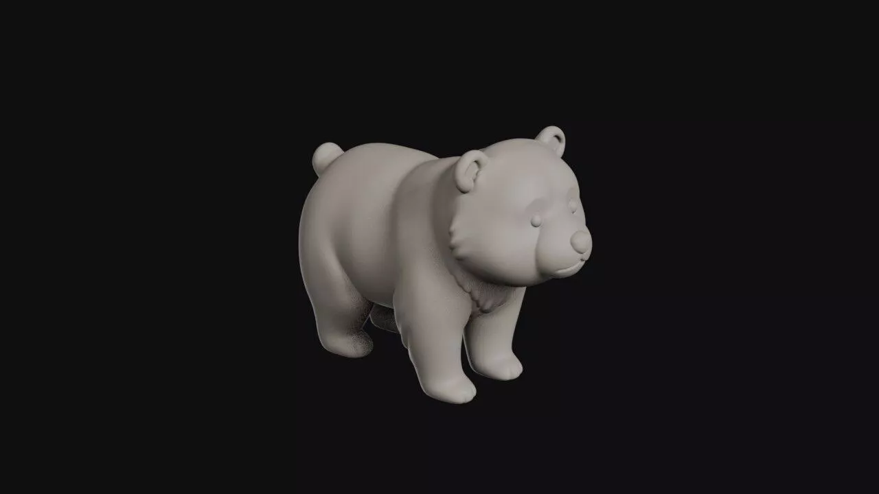 Cartoon Bear 3D print model
