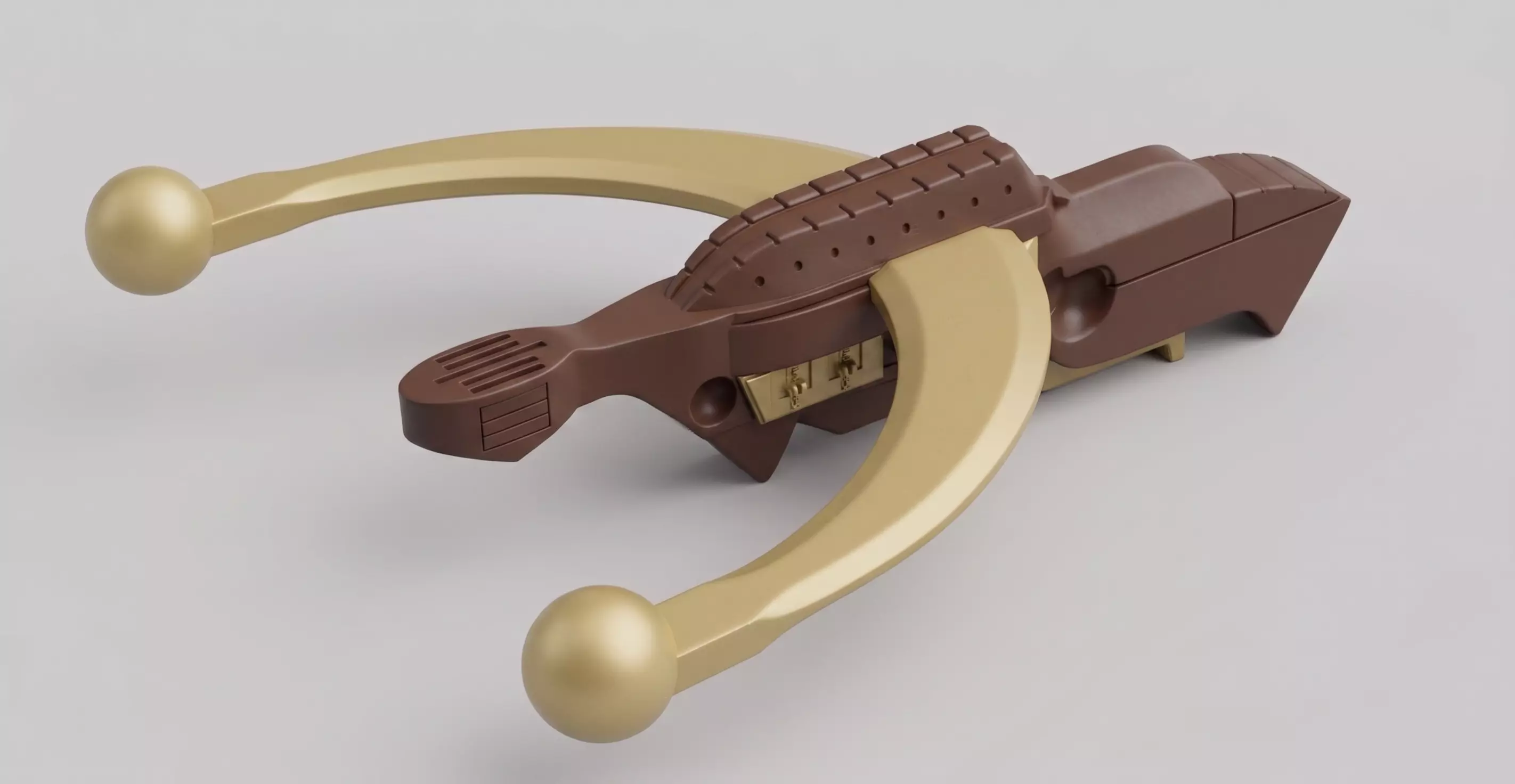 Wookiee RTOJ Bowcaster Props Scale STL 3D print model