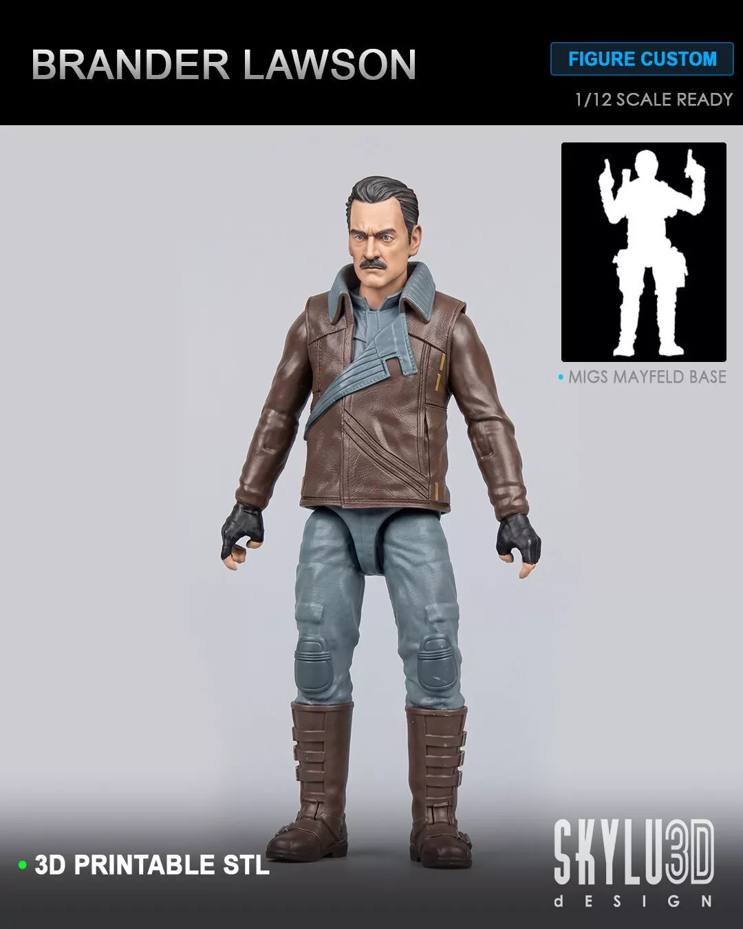 Brander Lawson One12 Scale Custom STL 3D print model