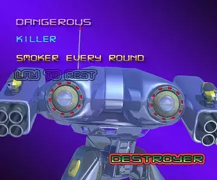 Robot game screen of game dangerous smoker killer every pound... 3D model