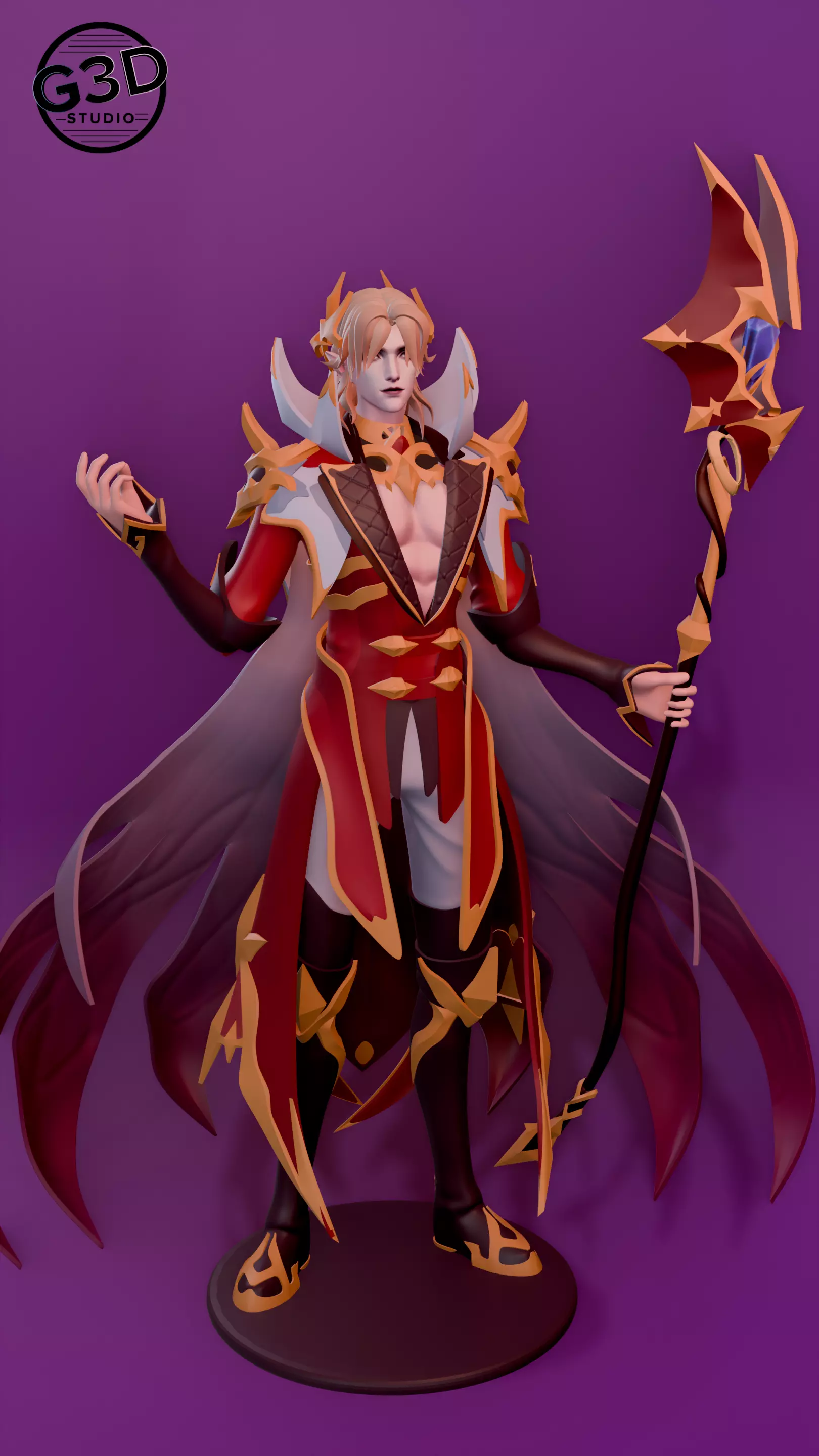 Cecilon Crimson Wings MLBB 3D print model