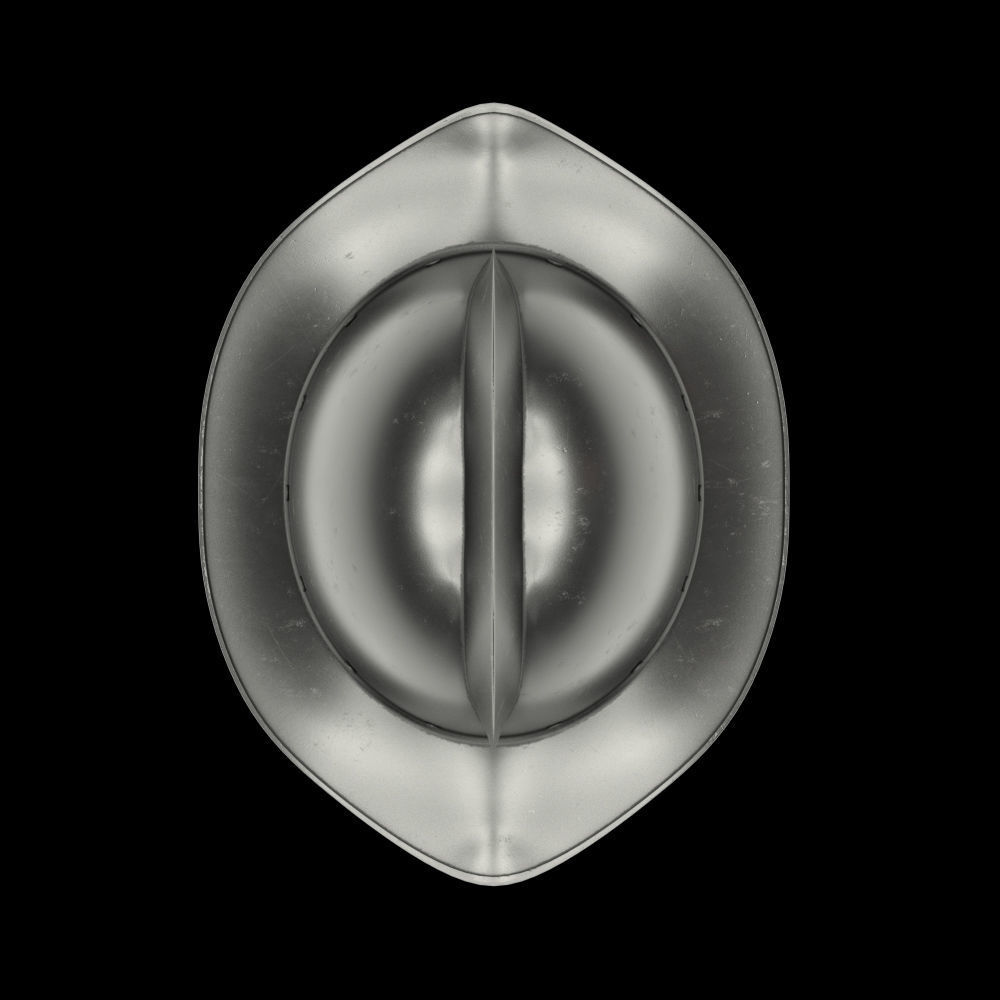 Spanish Medieval Knight Morion Helmet 3D model_5