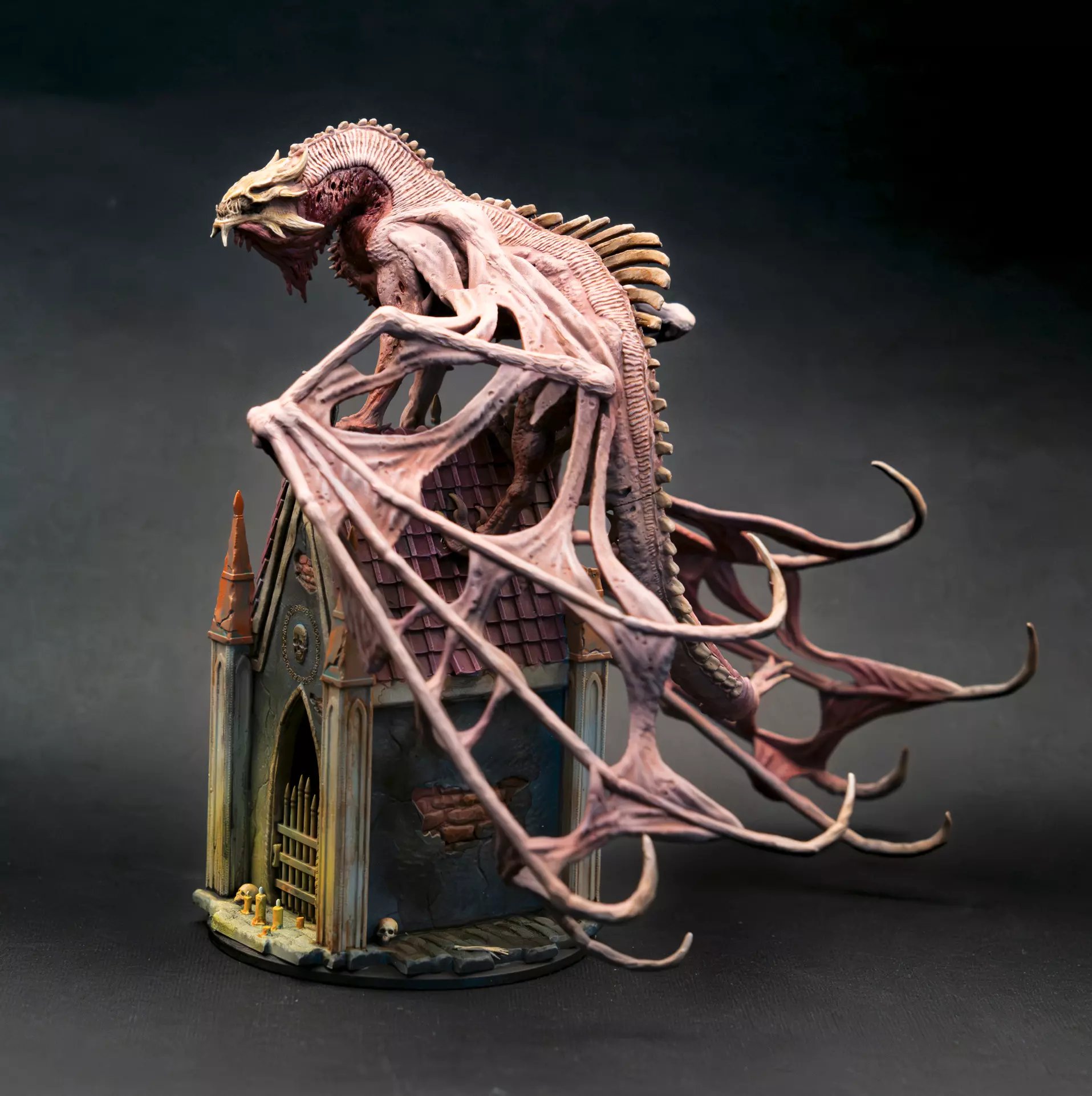 Adult Demonic Dragon pre-supported undead dragon 3D print model