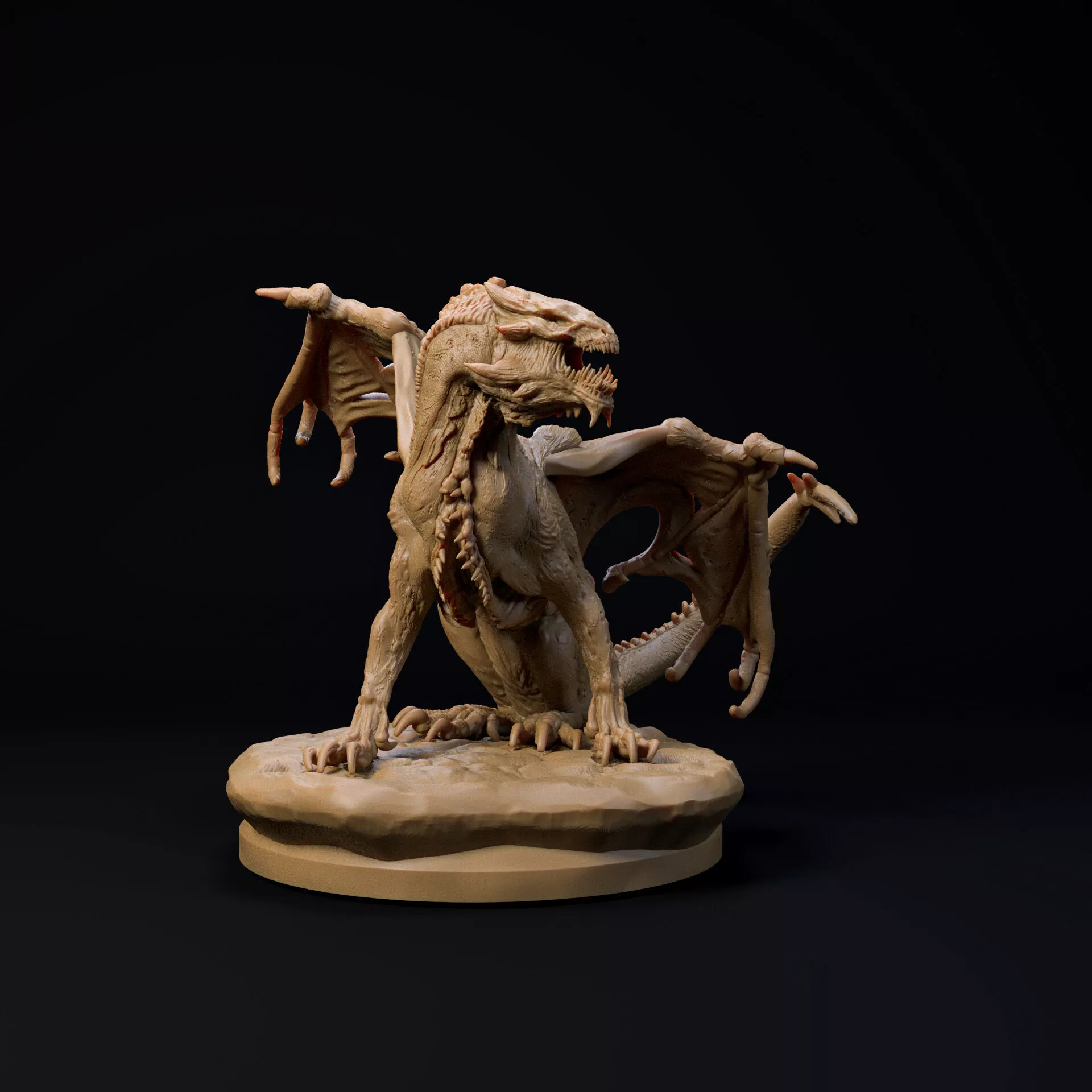Wyrmling Demonic Dragon pre-supported FREE sample Free 3D print model