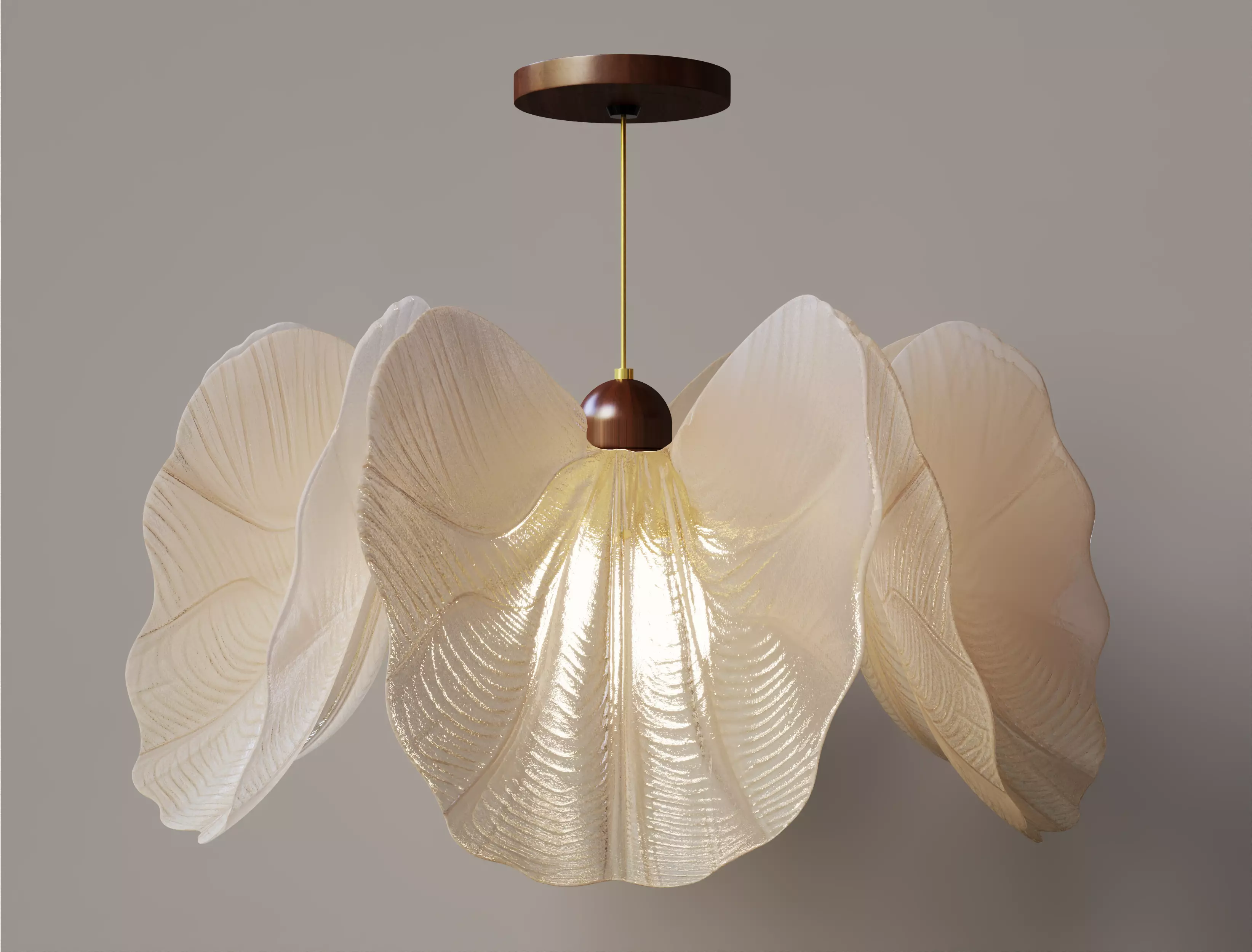Petal pendant lamp017 3D model
