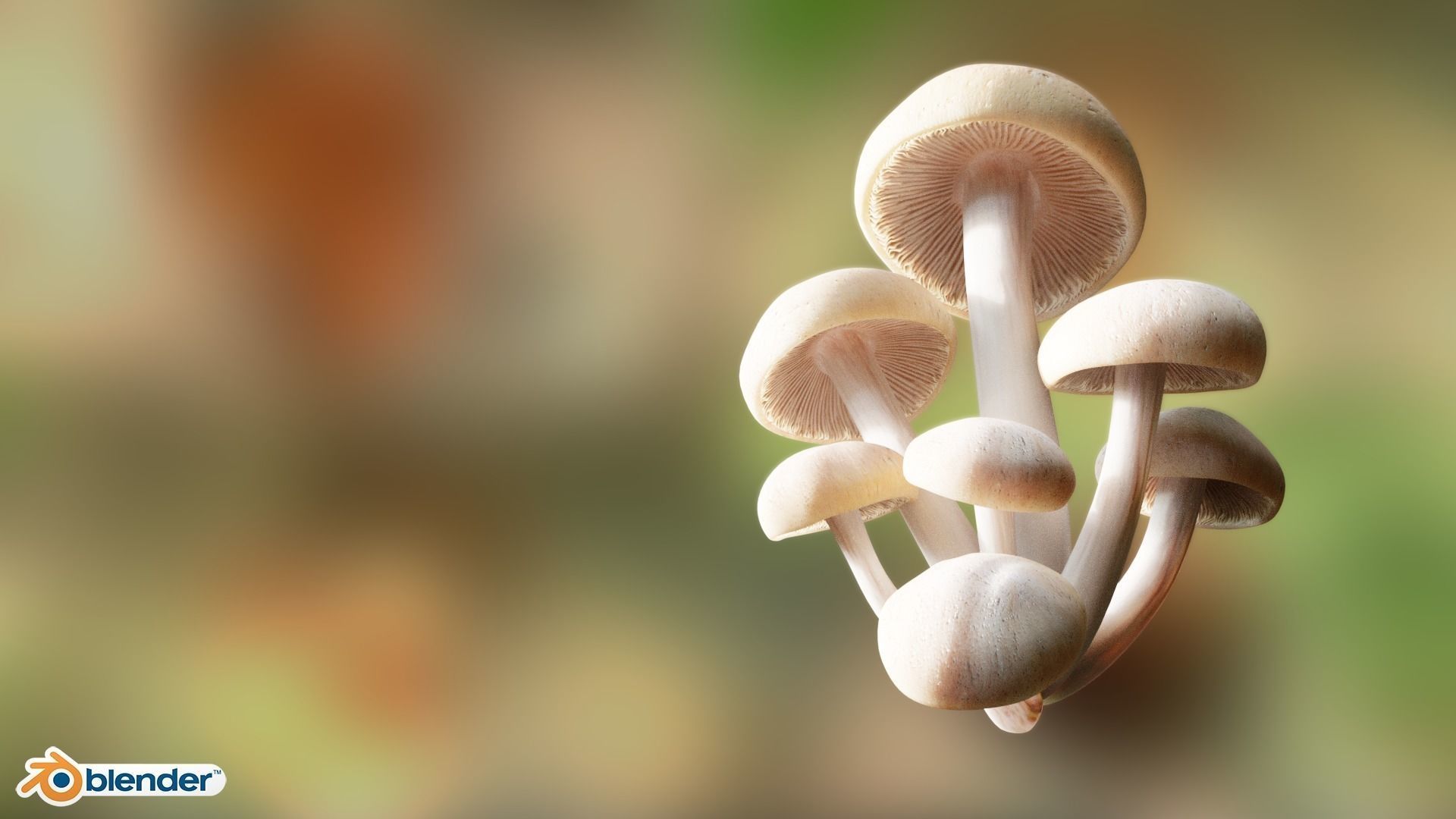 Game ready PBR Mushrooms 3D model SET 3 how to grow at home Low-poly 3D model_1