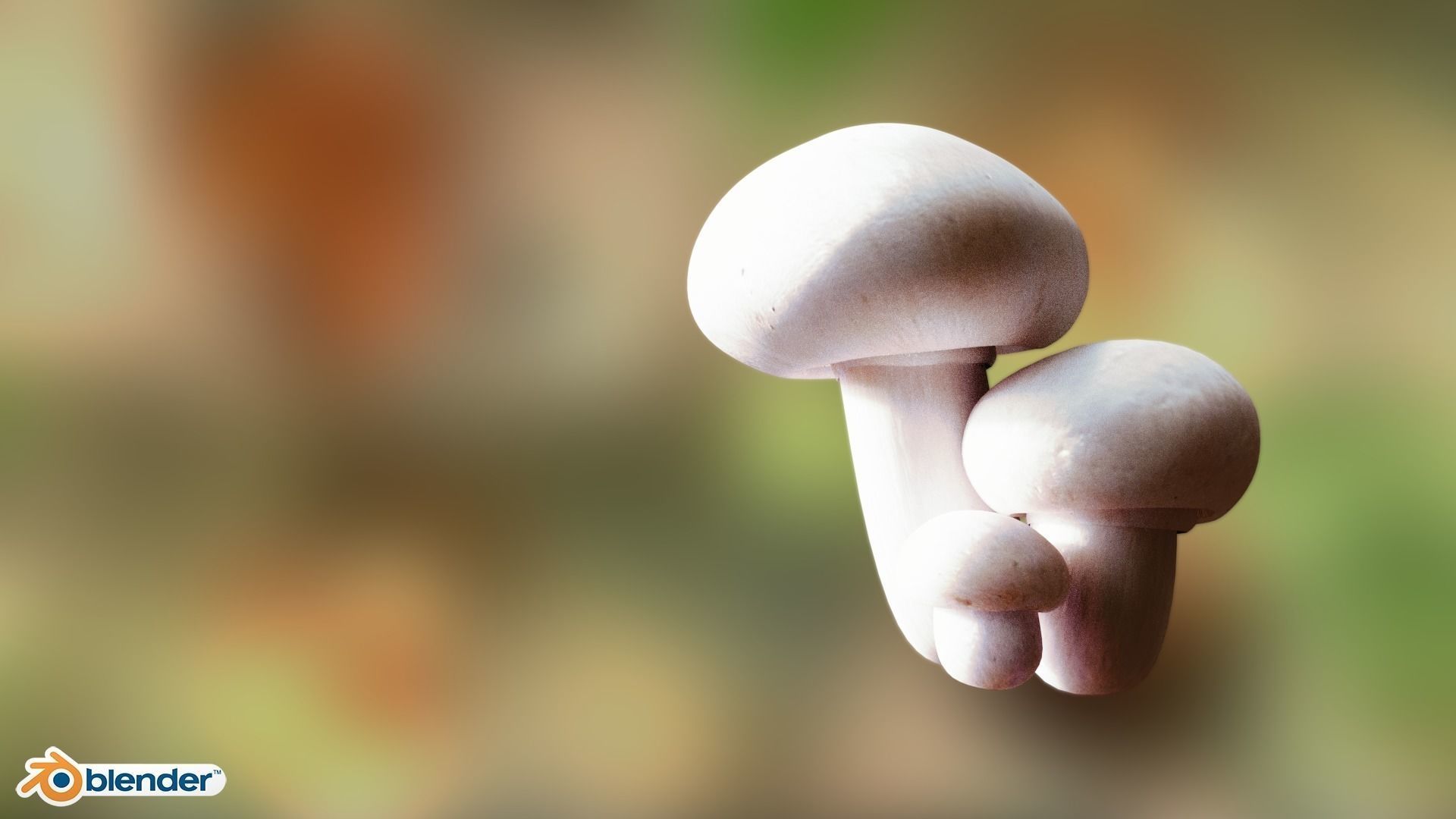Game ready PBR Mushrooms 3D model SET 3 how to grow at home Low-poly 3D model_2