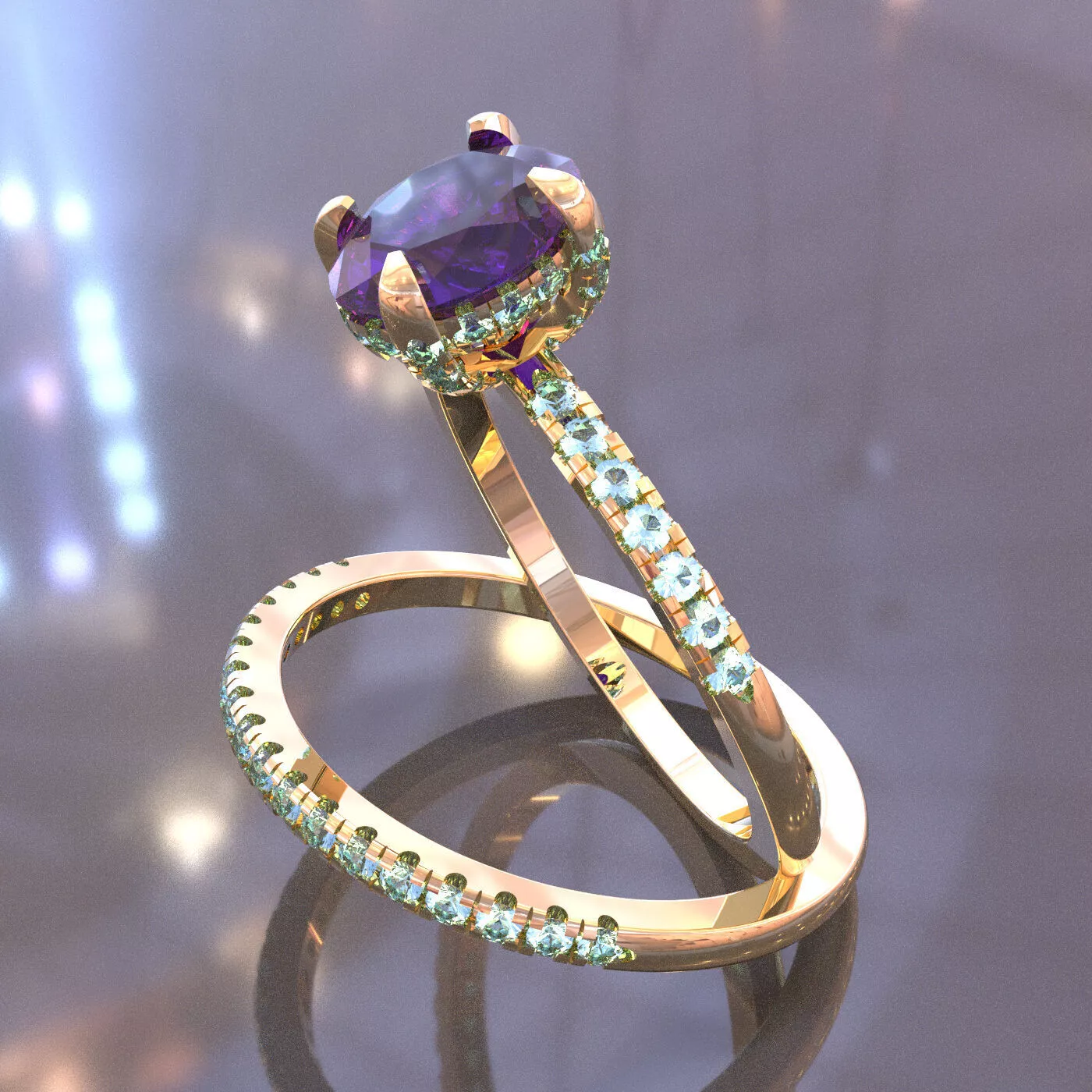 Eternity Ring for Jewelry Free 3D print model Free 3D print model