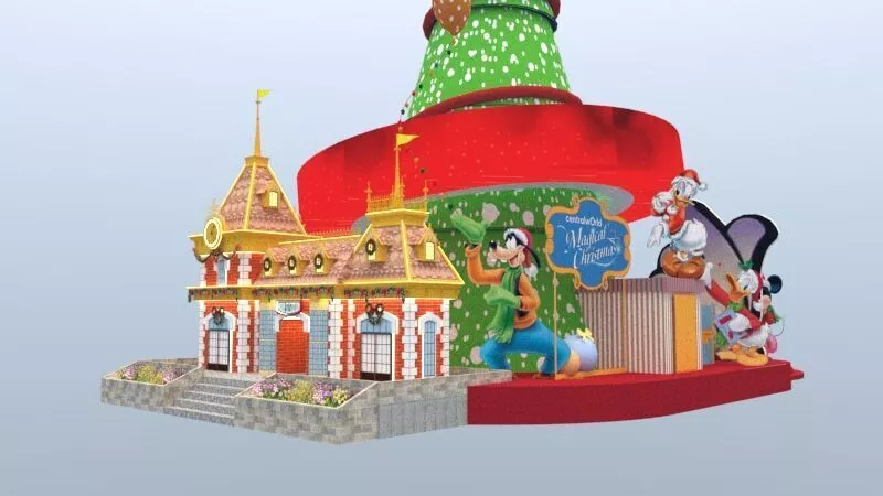 Magical Christmas Village Event Set 3D model