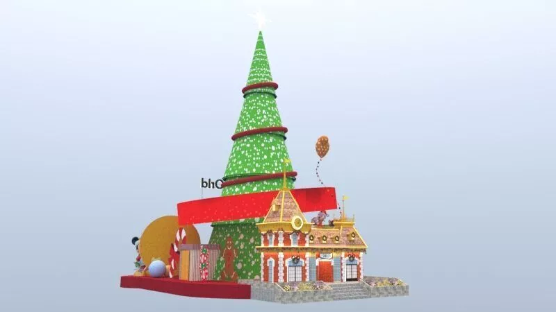 Magical Christmas Village Event Set 3D model