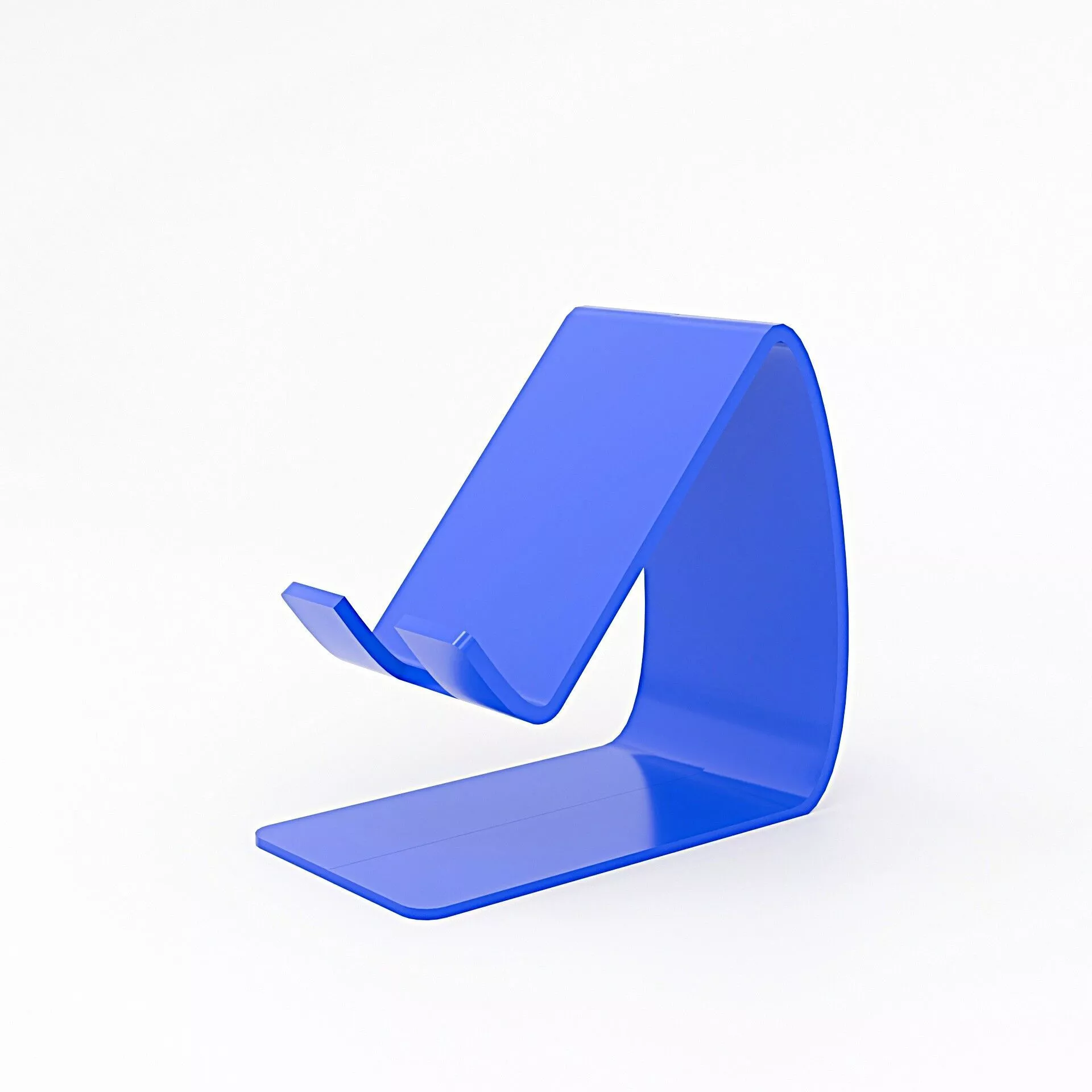 Phone Stand Model 3 Compact Curved 3D print model