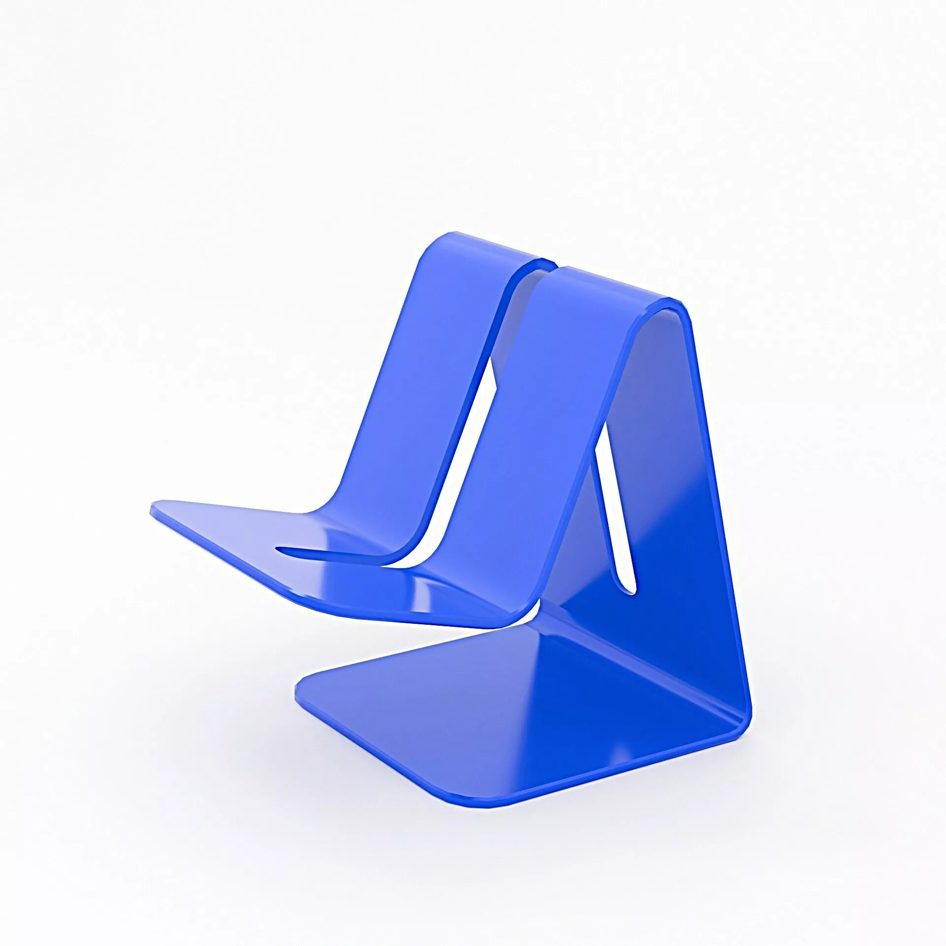 Phone Stand Model 4 Wide Base Cable Bracket 3D print model