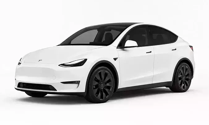 2026 Tesla Model Y 3D Electric SUV Asset Modern Visualizations