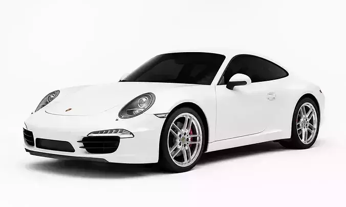 2012 Porsche 911 3D Classic Sports Car Asset For  Visualizations
