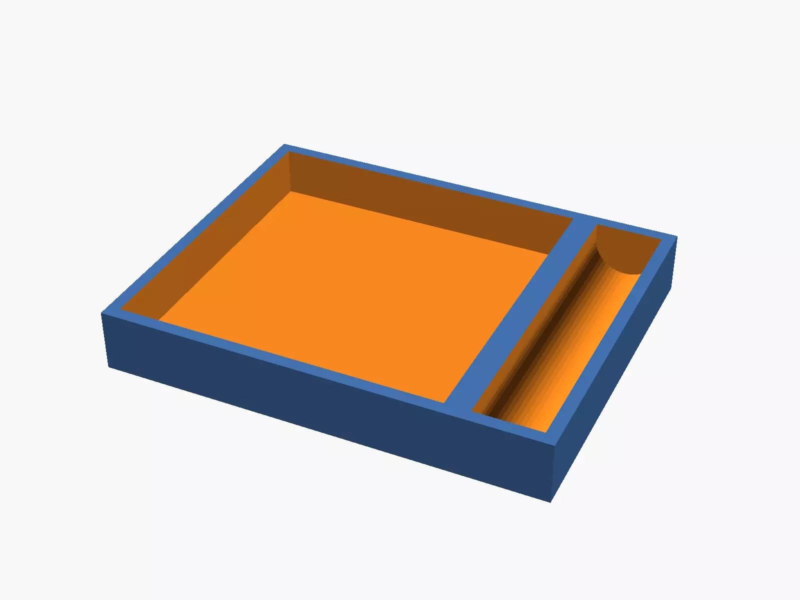 Sticky Note and Pen Desk Tray 3D print model
