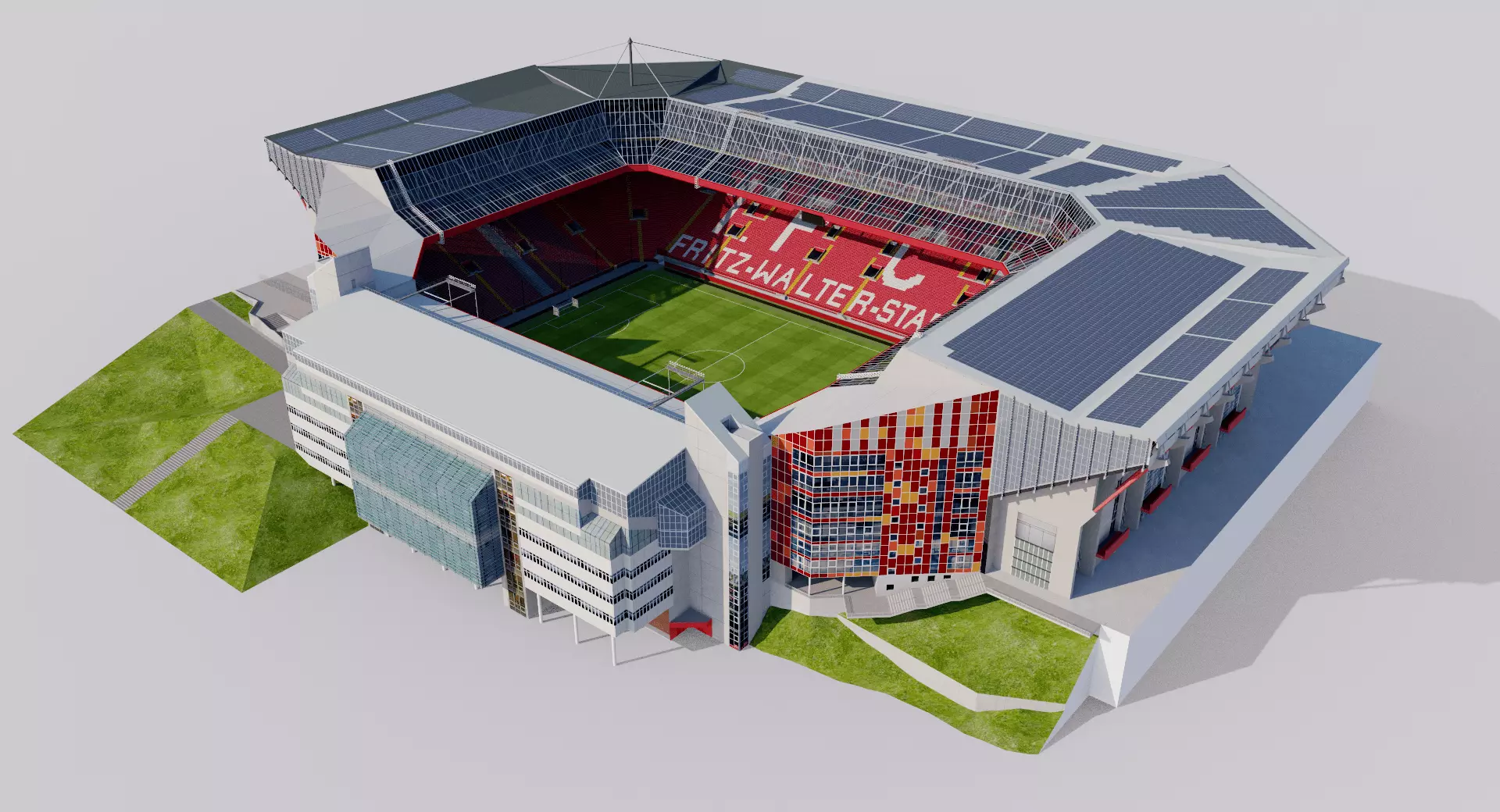 Fritz-Walter-Stadion - Kiaserslautern - Germany 3D model