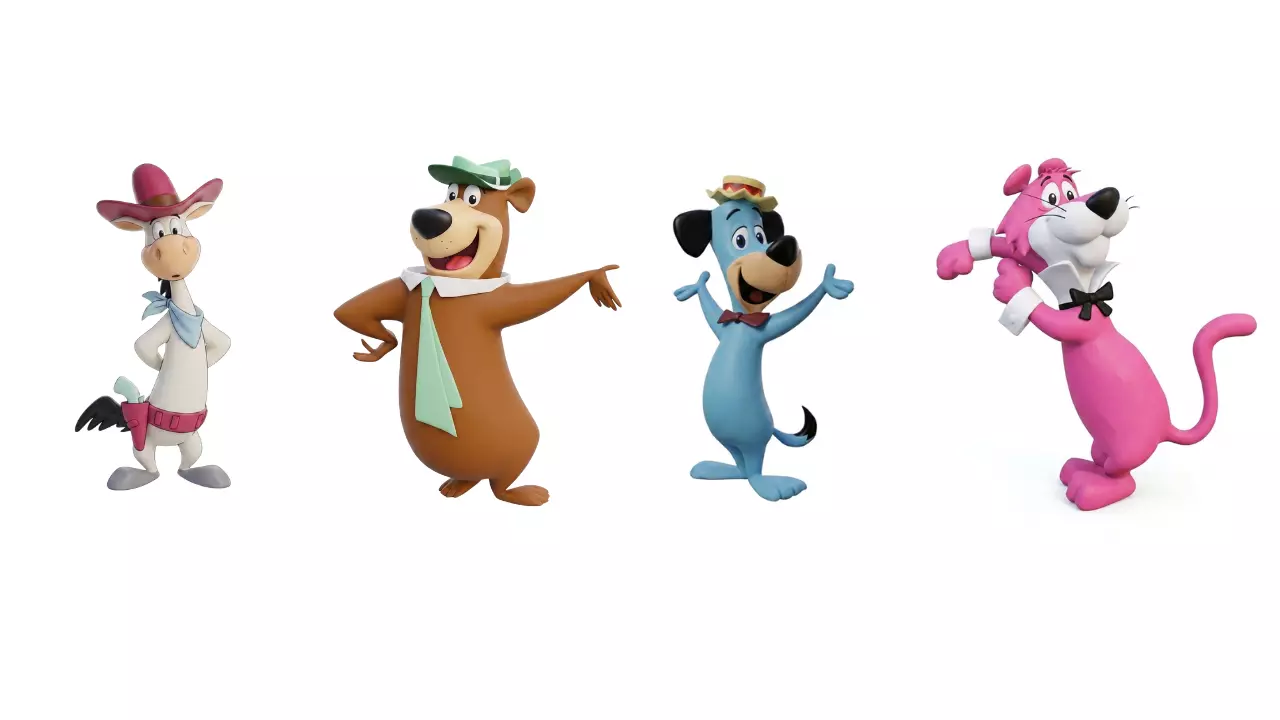 Hanna Barbera Collection 4 Classic Characters for 3D Printing 3D print model