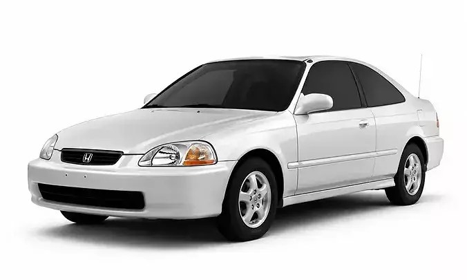 2000 Honda Civic Compact Car Asset Retro antique Automotive  