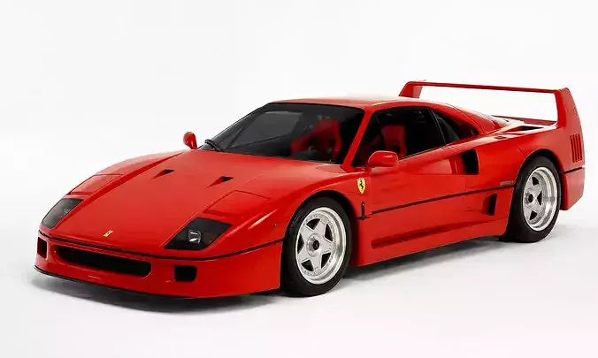 1988 Ferrari F40 Supercar Asset Retro Automotive Visualizations