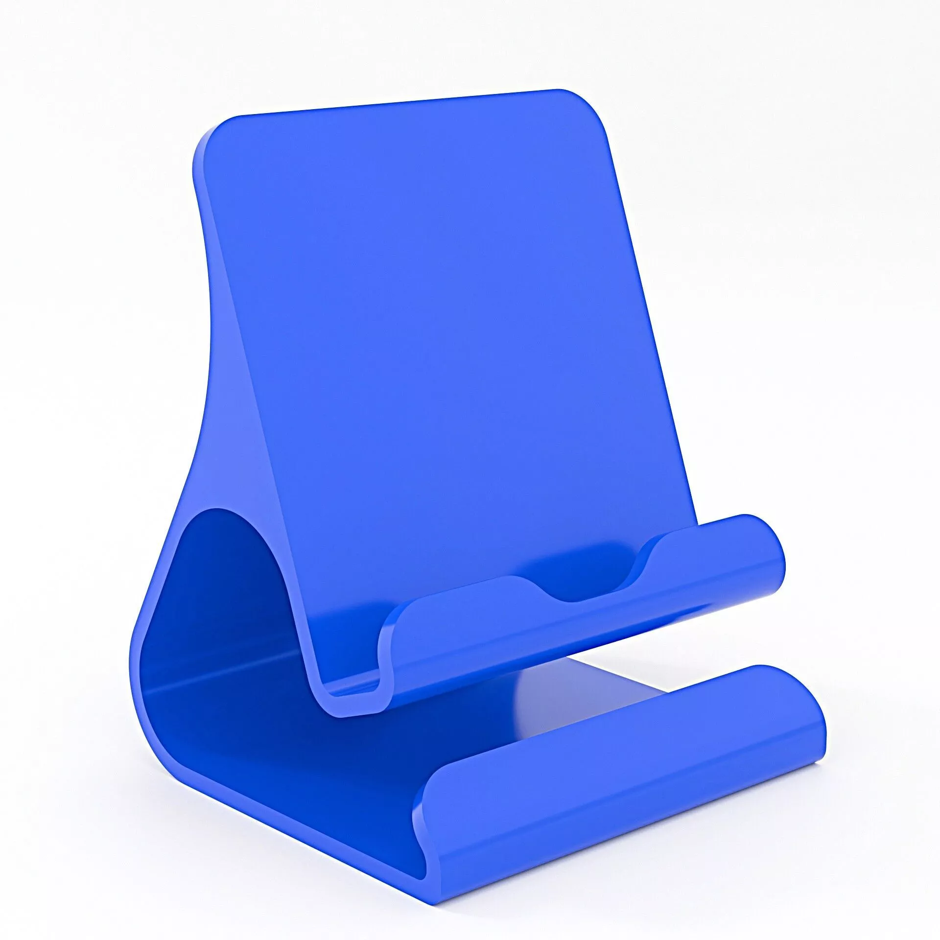 Phone Stand Model 7 Open Frame Cable Clip 3D print model