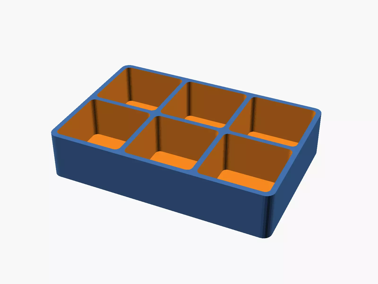 Six Compartment Notions Tray 3D print model