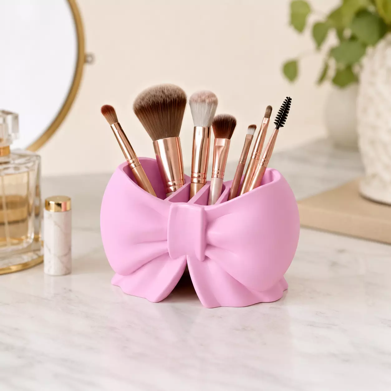 Bow Makeup Brush Holder STL Bambu Lab 3MF 3D Printing 3D print model