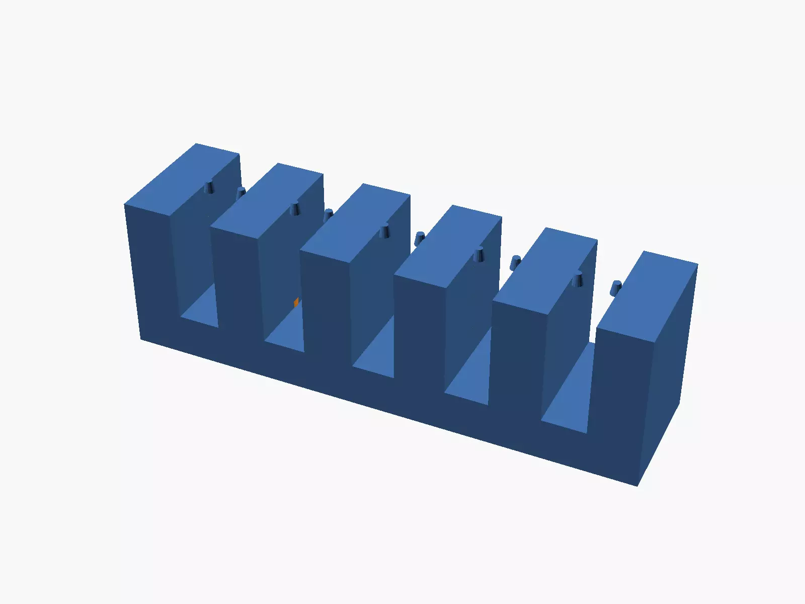 Desk Edge Multi Cable Holder Bar 3D print model