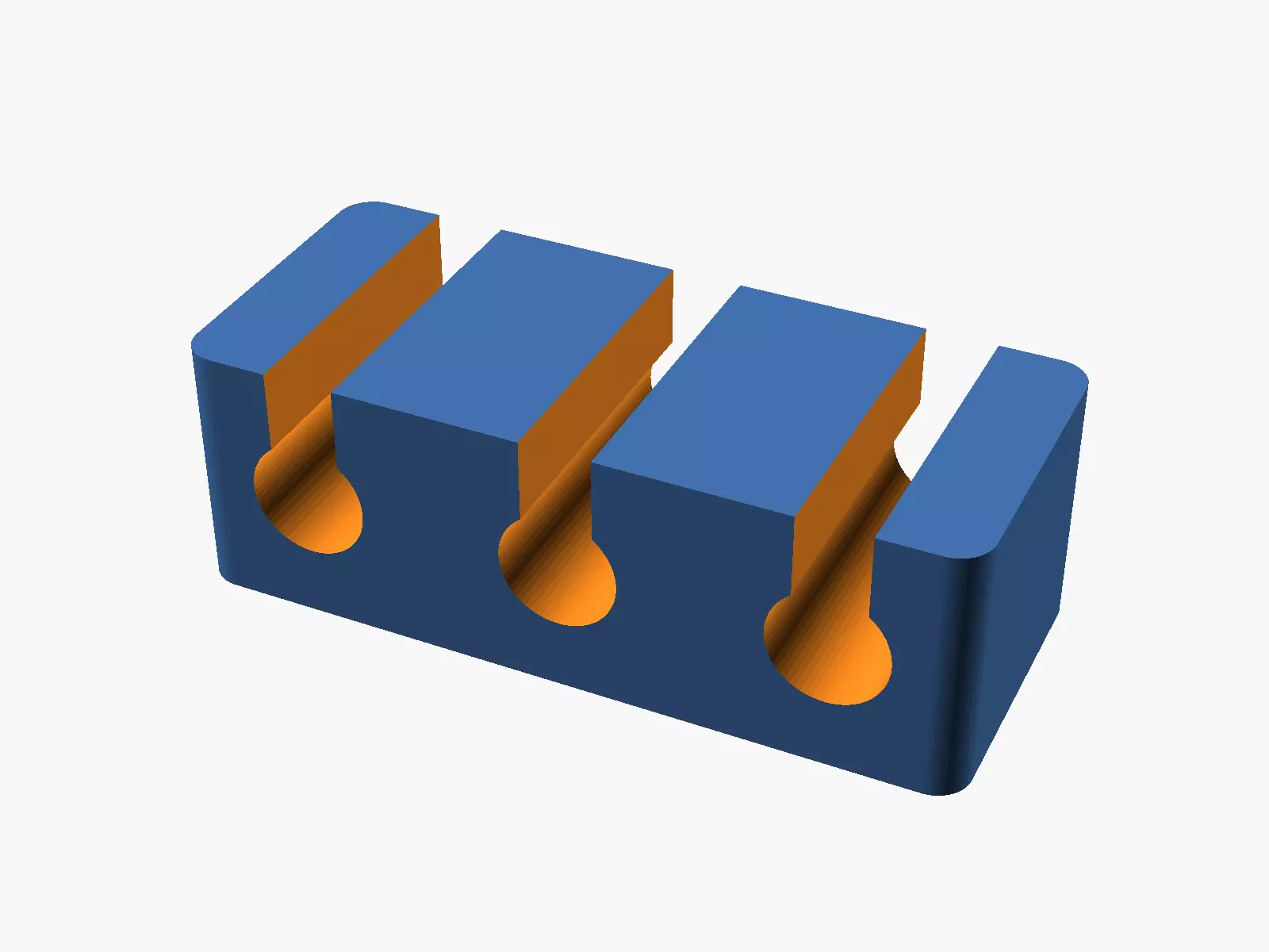 Snap In Desk Cable Clip 3D print model
