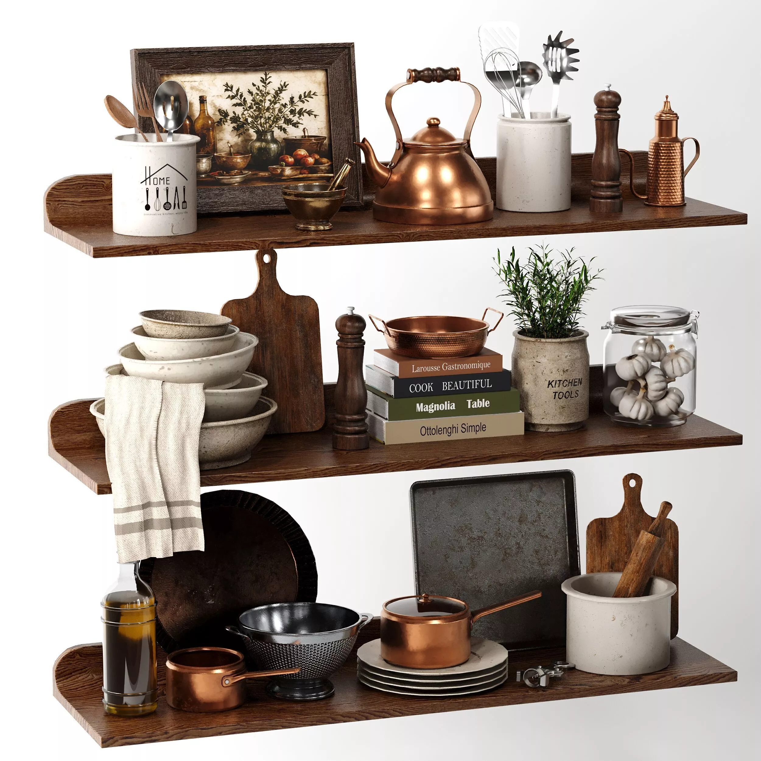 kitchen accessories 2 Classics Low-poly 3D model