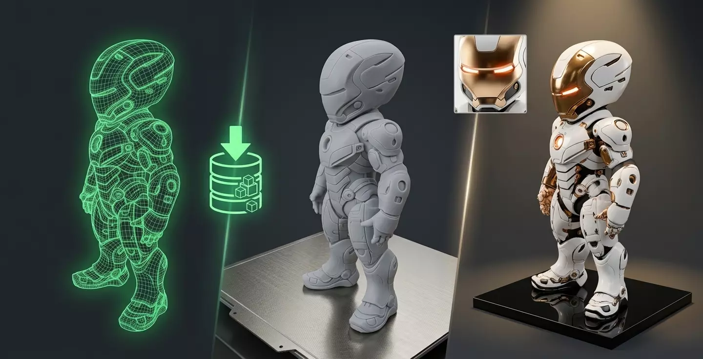 Chibi Futuristic Robot Armor 3D print model