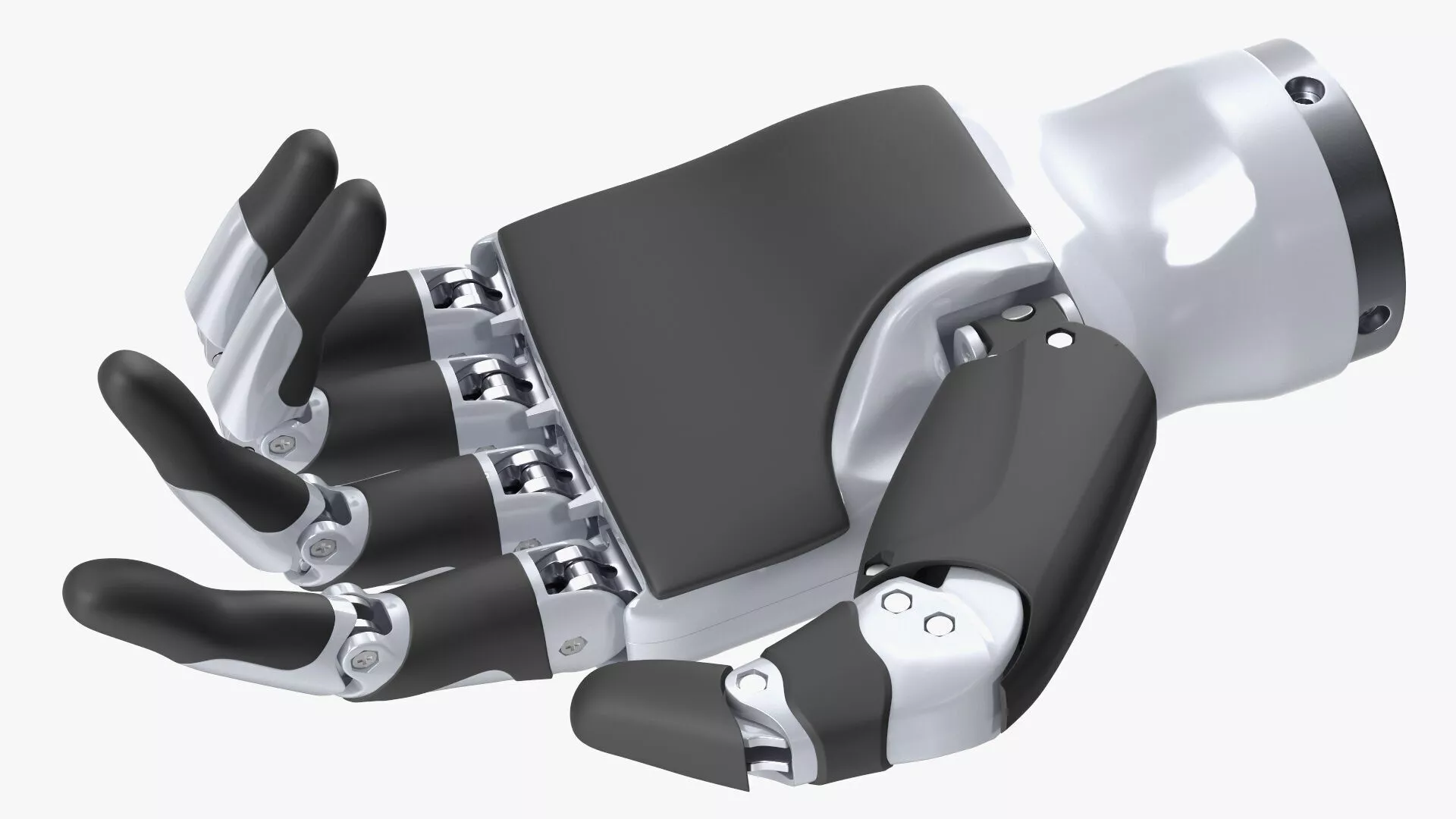 Dexterous Robotic Hand Left Rigged 3D model