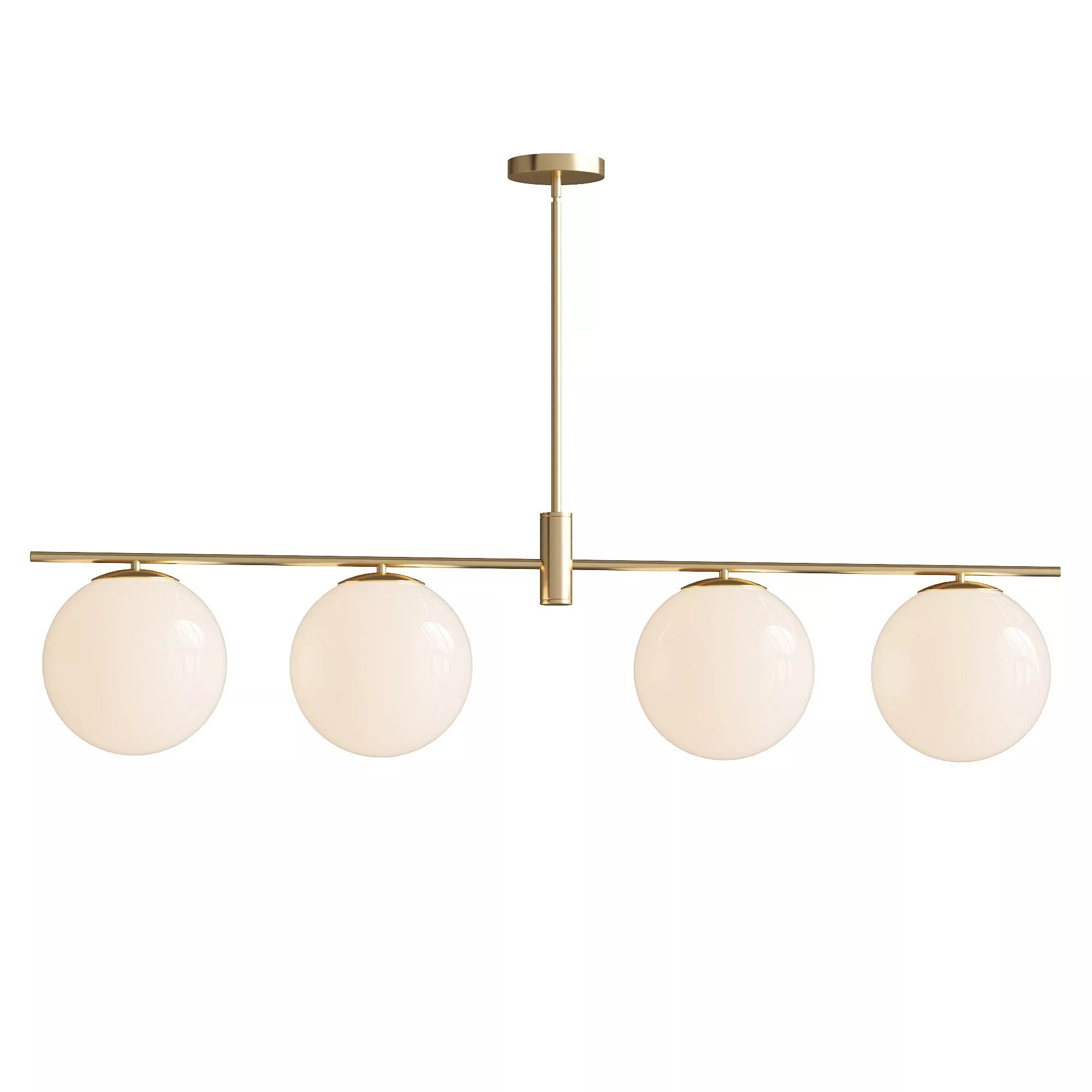 Kaynen 4 Light Dimmable Linear Pendant 3D model