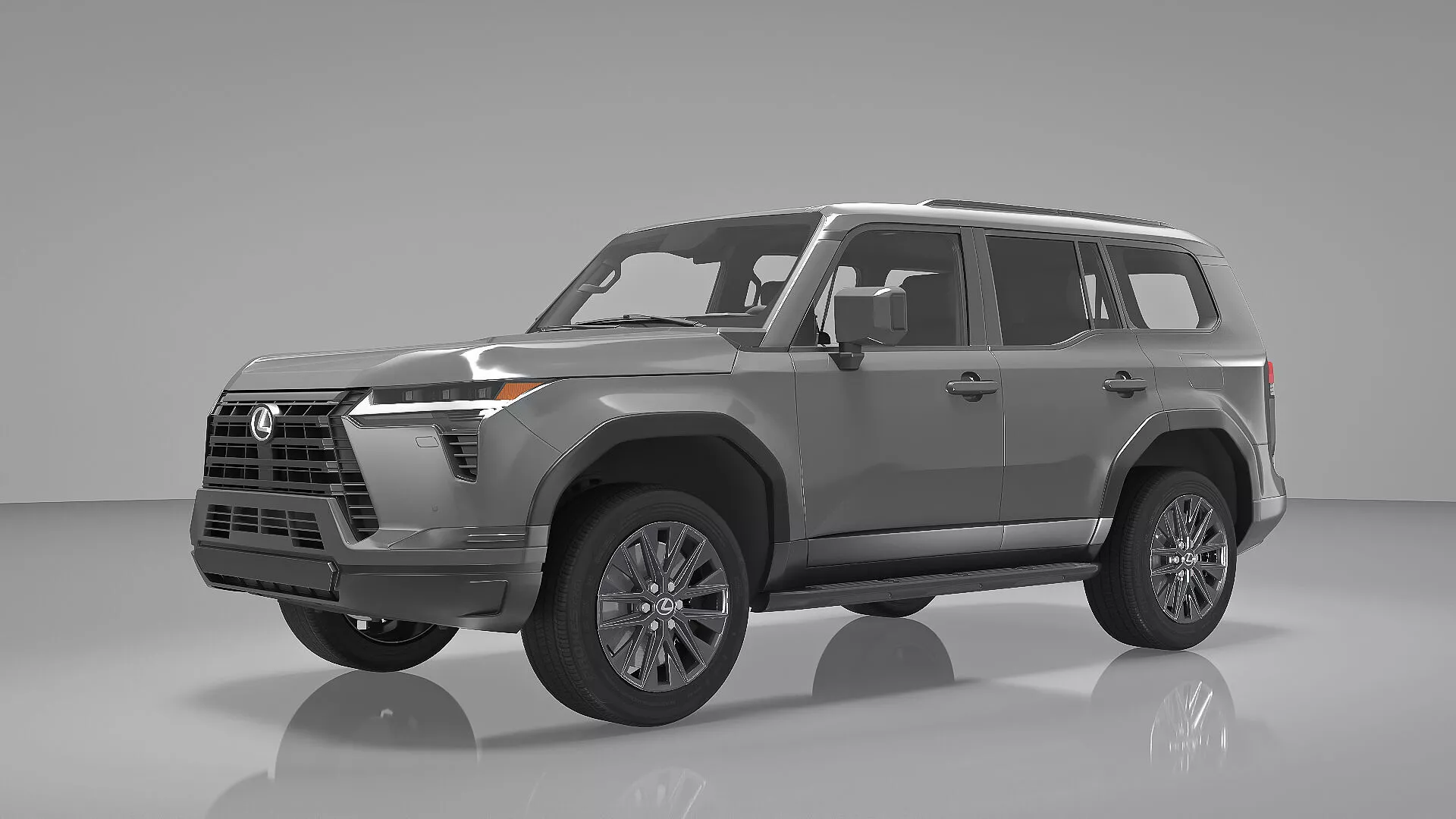Lexus GX 550 Premium 2024 Gray Rigged 3D model