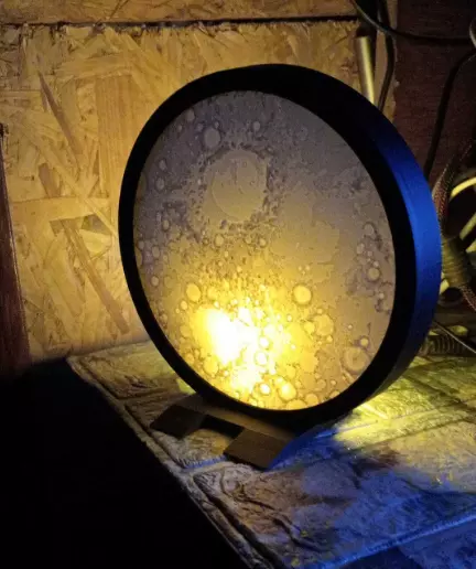 Lunar lamp for table 3D print model