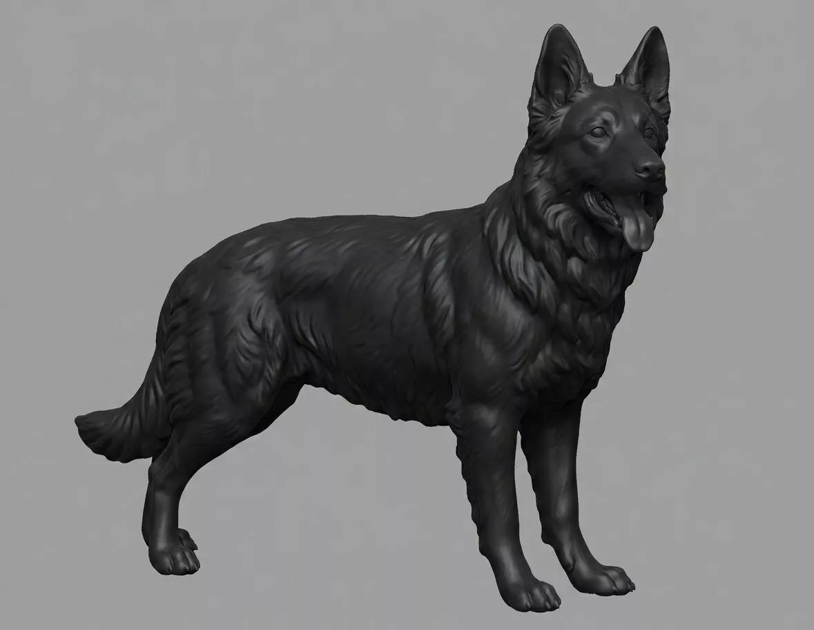 Altdeutscher Schaferhund Blondie 3D print model