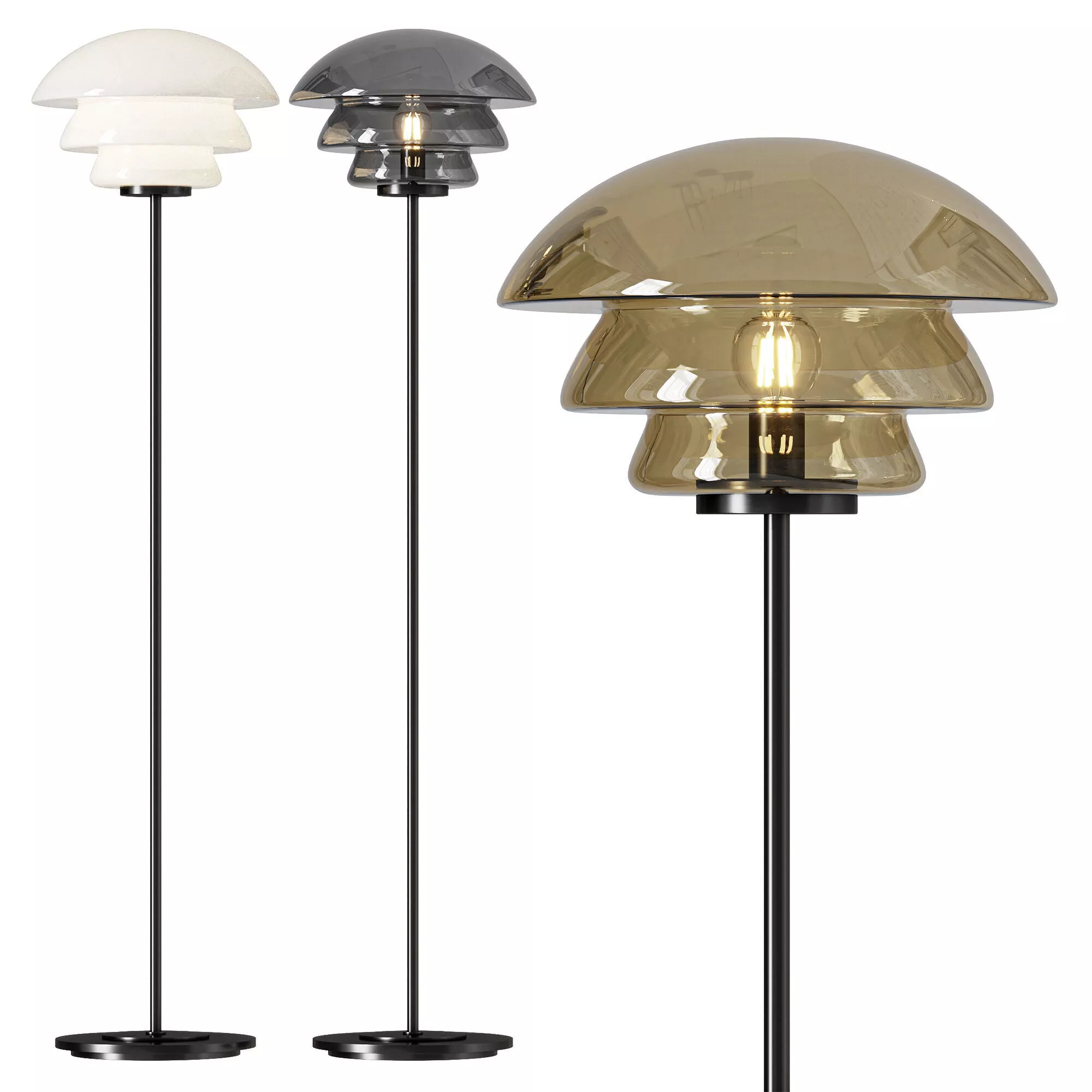Hadeland Glassverk Archive 4006 floor light 3D model